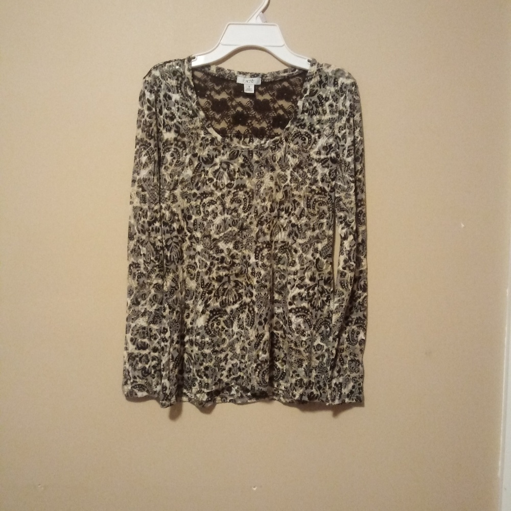 Cache sheer shirt